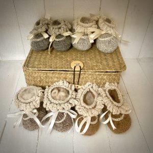 Fringed Baby Booties