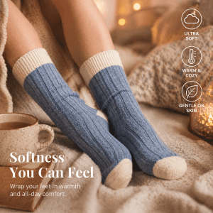 Nylon Free Lounge and Bed Socks