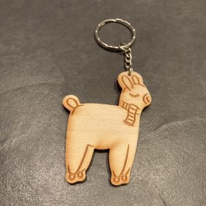 Wood Engraved Keyring