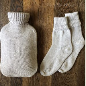 Silky 100% alpaca hot water bottle and socks