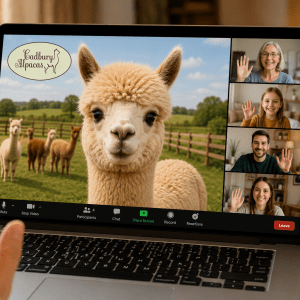 Online Alpaca Experience Gift Voucher UK | Virtual Alpaca Meet & Greet by Zoom