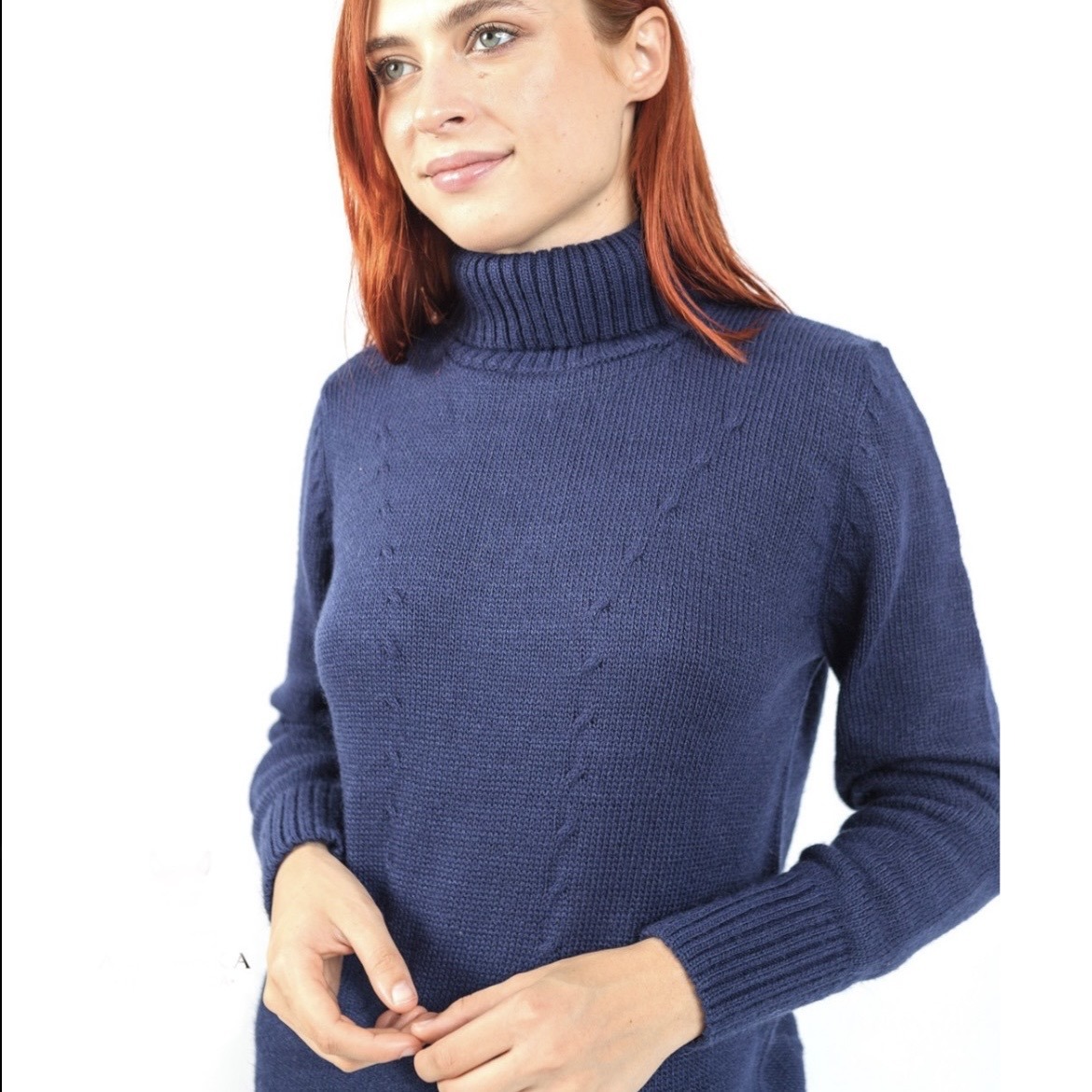 Turtleneck Alpaca Sweater - Image 1